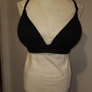 Black bikini top sz 38 D